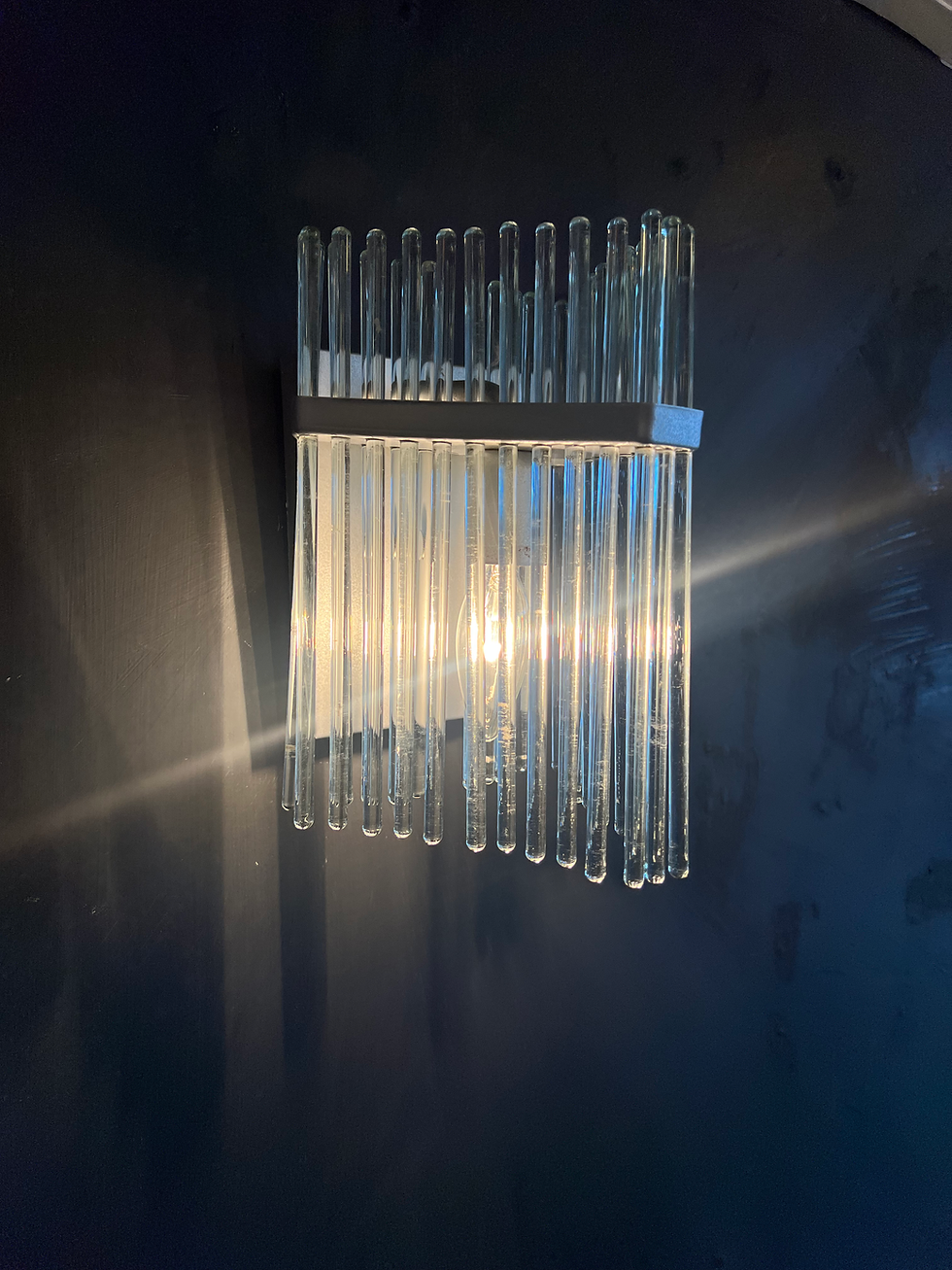 Thumbnail: Glass tube sconces / pair