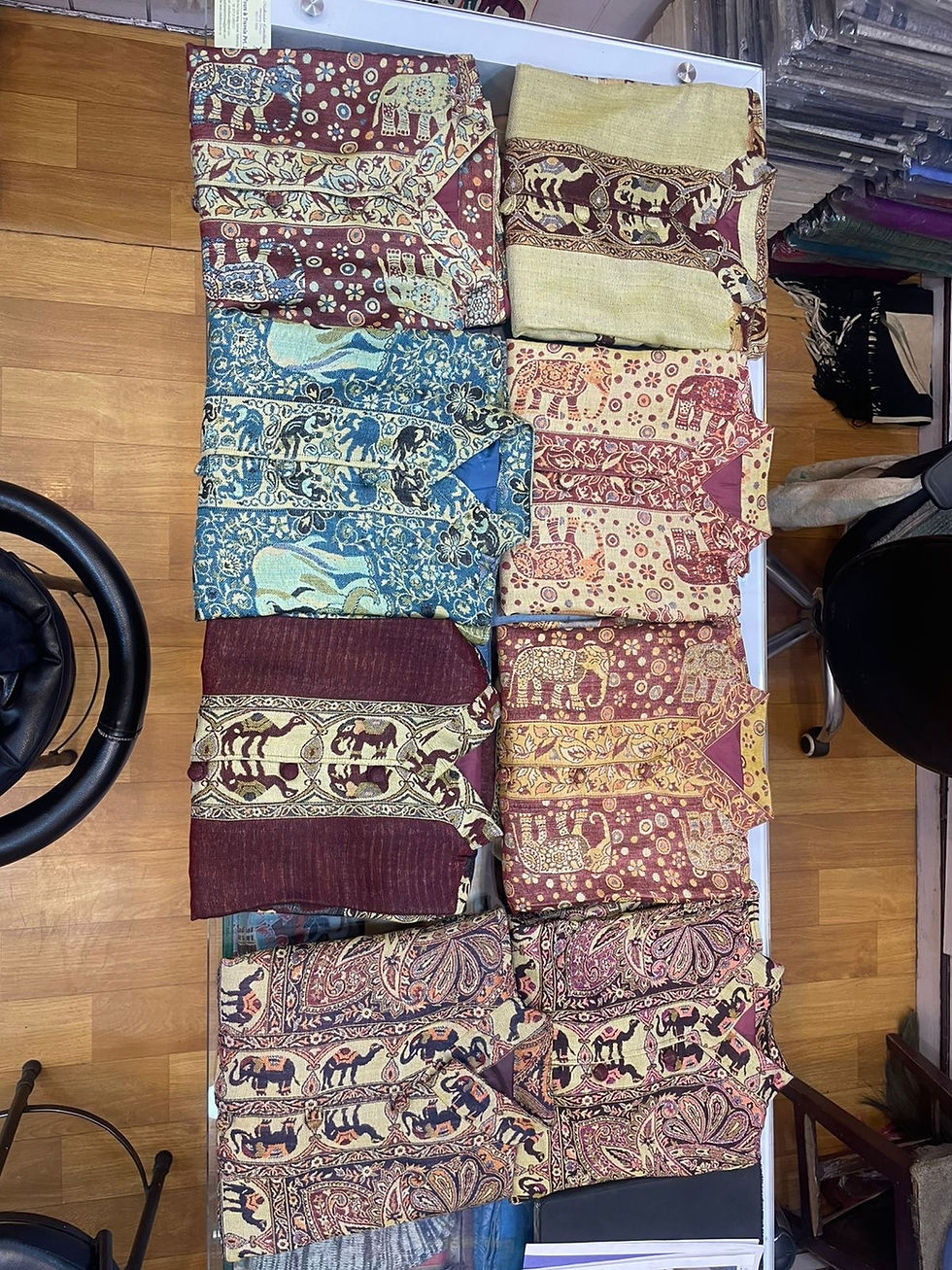 Thumbnail: Traditional nepalese Pashmina Cashmere Jacquard shirt