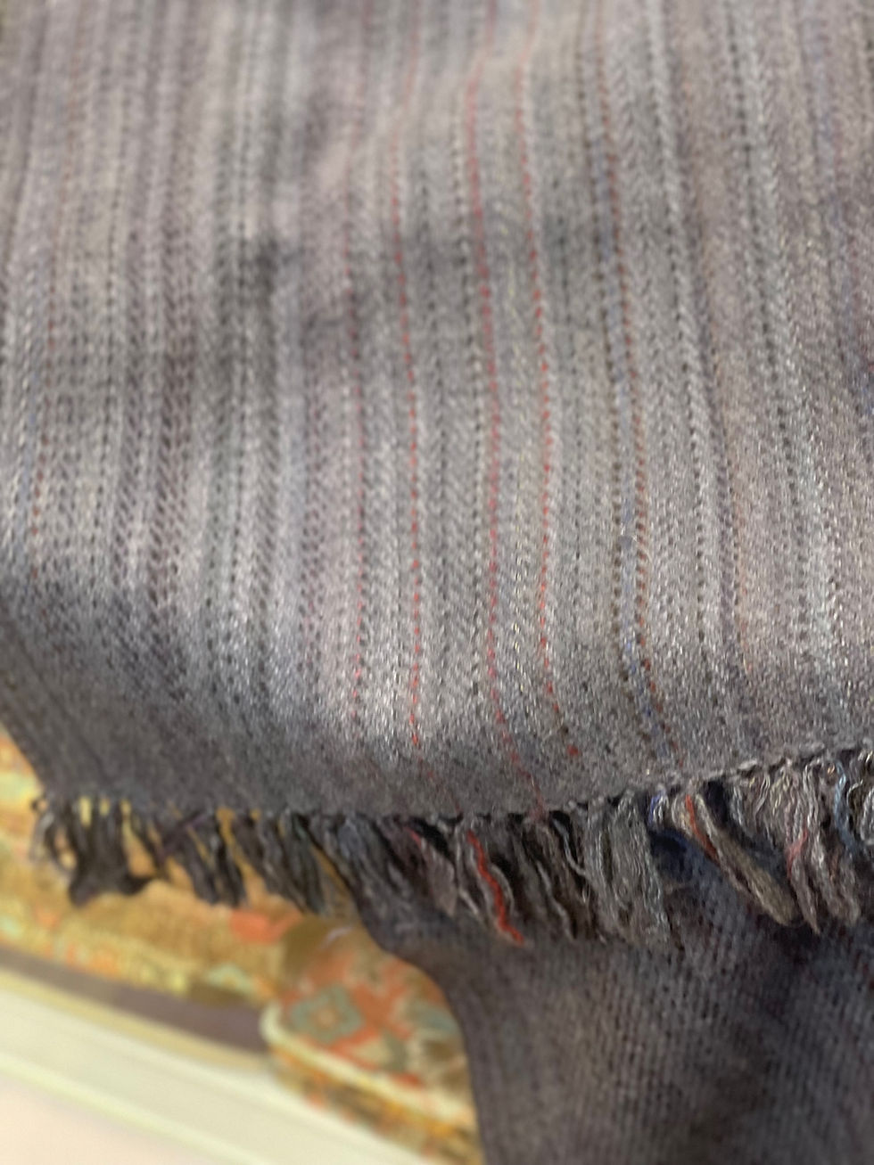 Thumbnail: Real cashmere Pashmina Textured scarvesfrom Kathmandu, Nepal