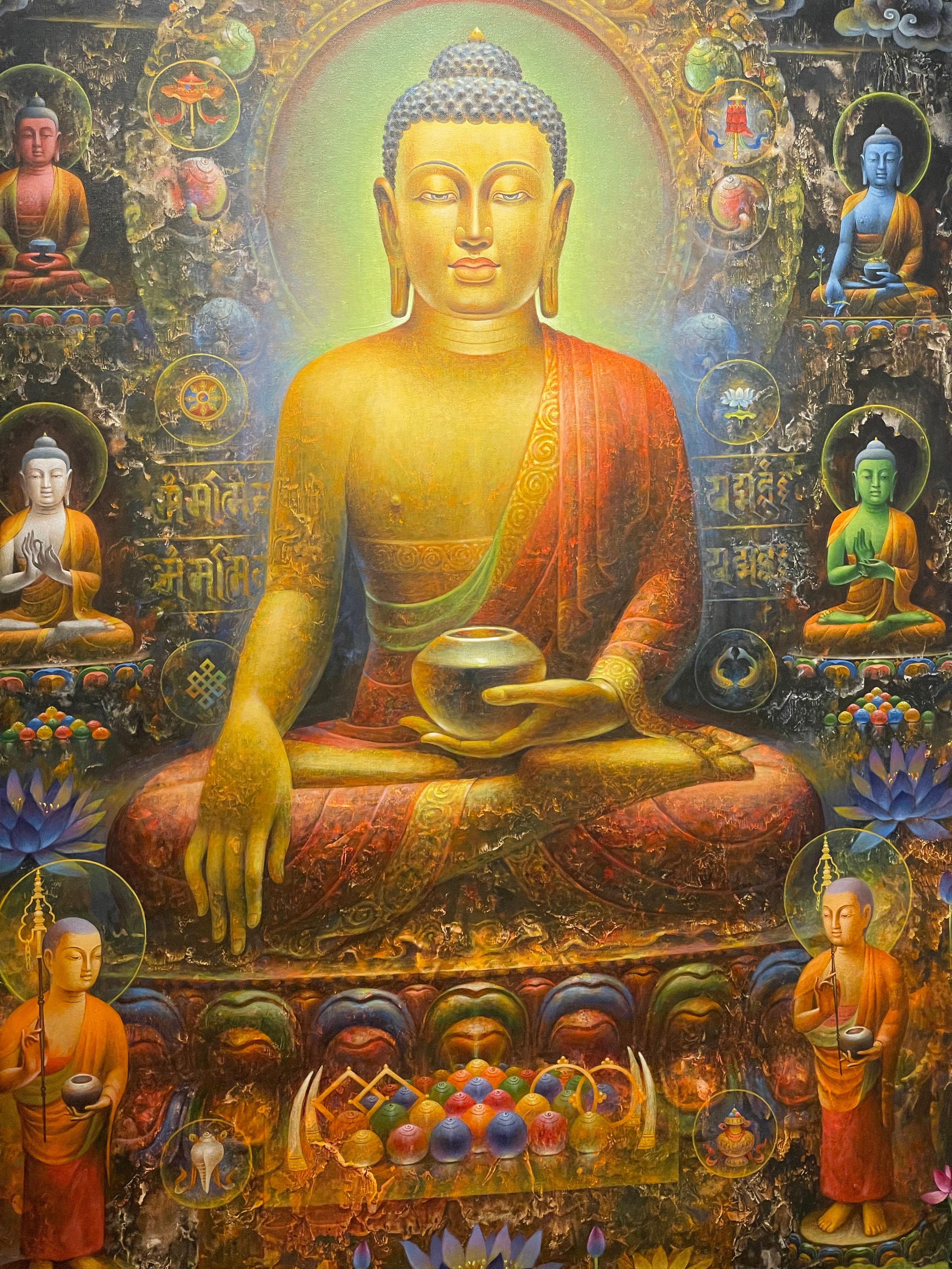 Sacred Mandalas executed by Nepalese Budhist monk masters