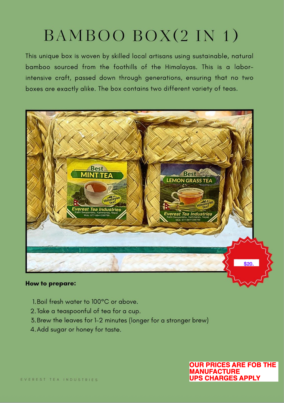Himalayan teas gift baskets( Set of 2)