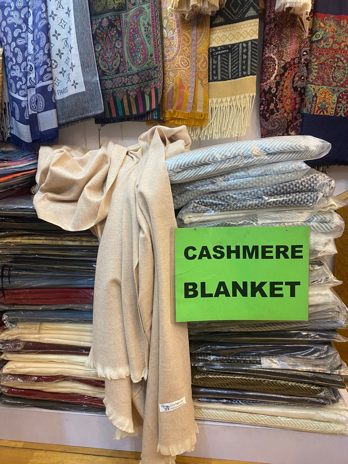 Real cashmere Pashmina Blanket from Kathmandu