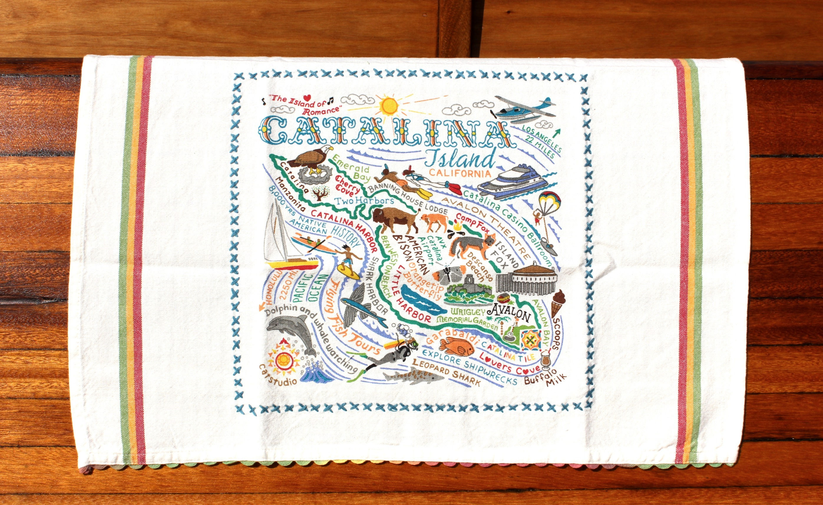 Catalina Island Tea Towel