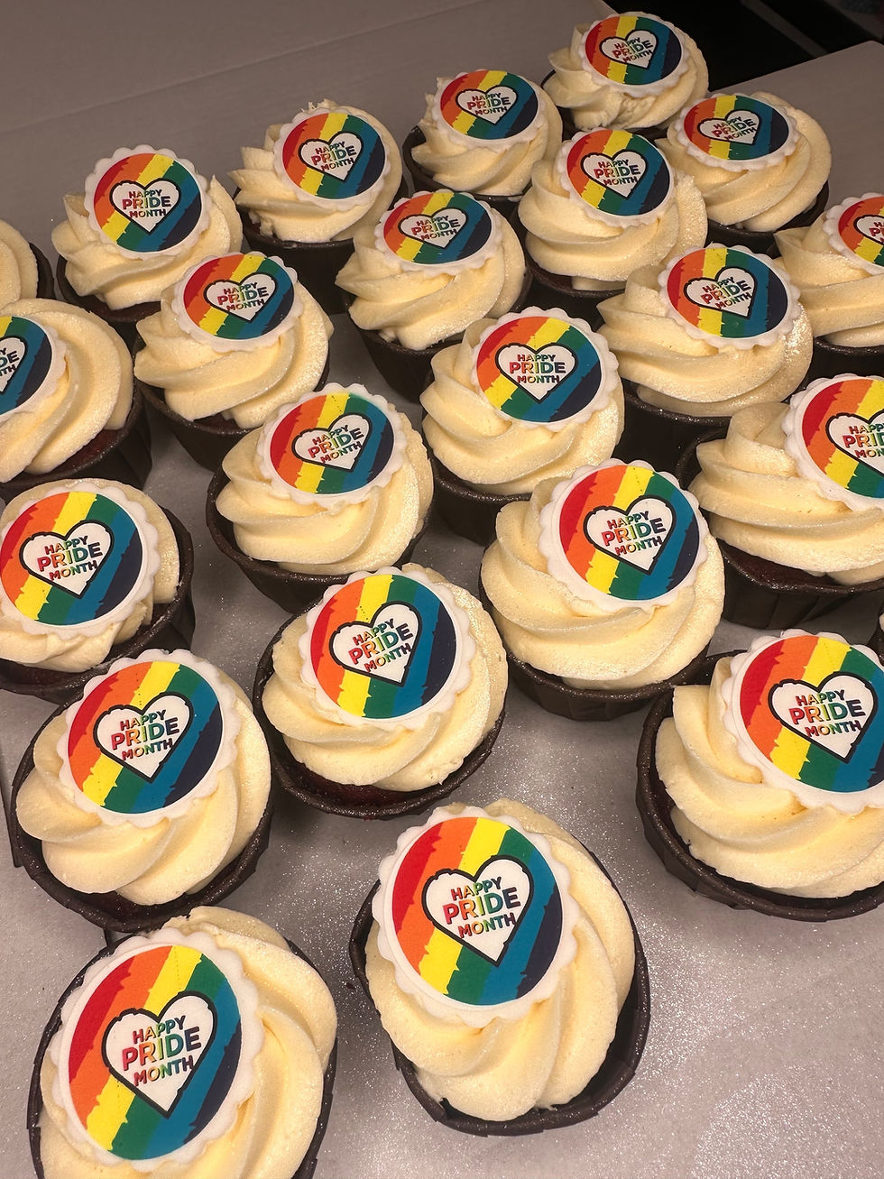 Miniatyrbilde: Firmacupcakes med tema/spiselig logo 