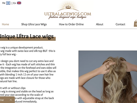 אתר וויקס חדש לפאות אולטרה לייס