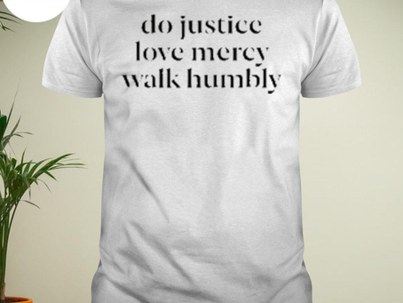Official do justice love mercy walk humbly T-shirt