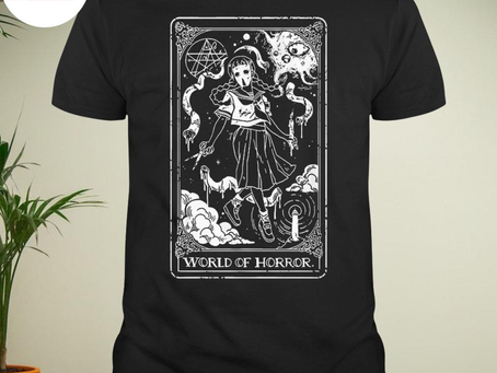 World of horror ominous tarot 2023 T-shirt
