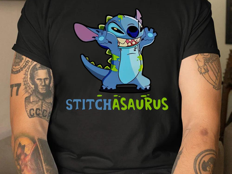 Stitch asaurus disney Christmas T-shirt