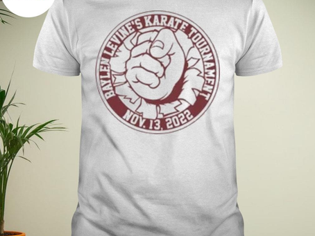 Baylen levine karate tournament shirt