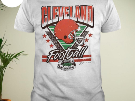 Cleveland Football retro signature shirt