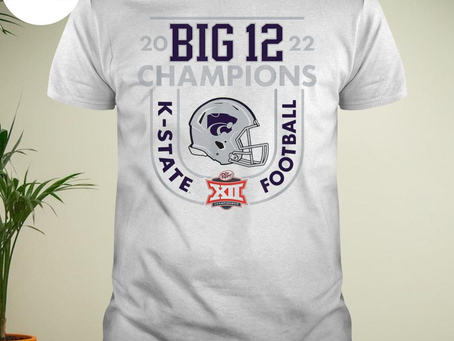 Official kansas state wildcats big 12 champs 2022 locker room T-shirt