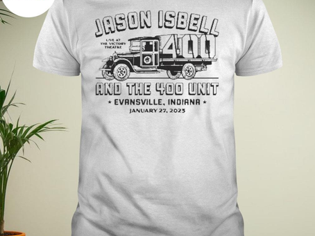 Jason isbell and the 400 unit evansville jan 27th 2023 the victory theatre Indiana shirt