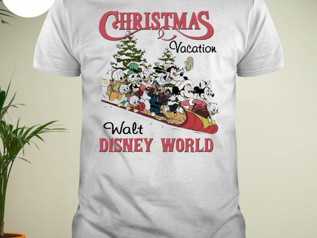 Walt disney world friends sleigh on Christmas vacation shirt