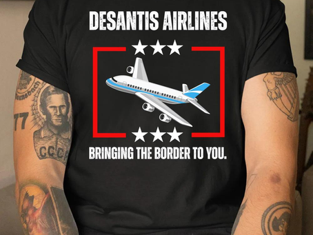 2024 desantis airlines bringing the border to you T-shirt
