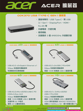 Acer限時優惠 迷你擴展器及擴展器 歡迎採購