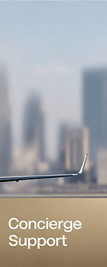 Worldwide private jet marketing visuals