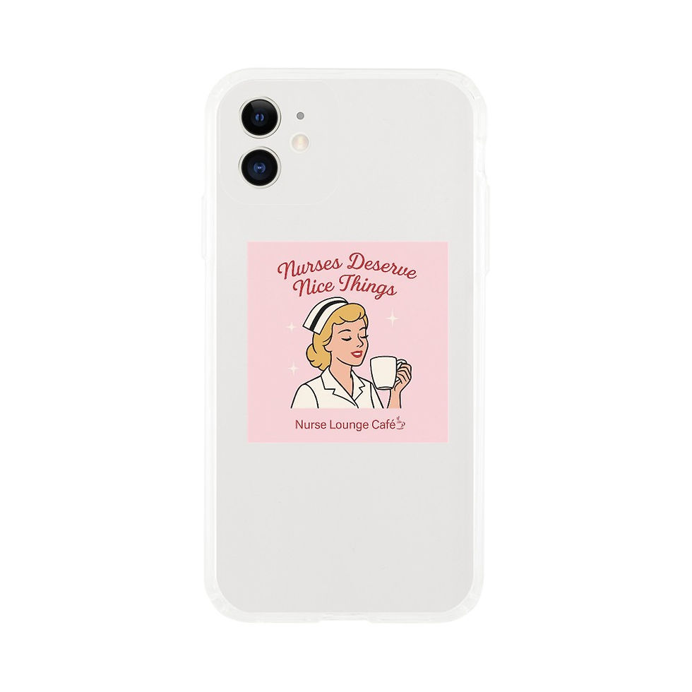 Thumbnail: Nurses Deserve Nice things phone case.  Off Duty range-Nurse Lounge Cafe