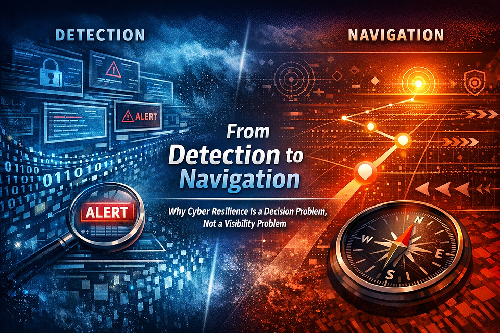 From Detection to Navigation: Why Cyber Resilience Is a Decision Problem
