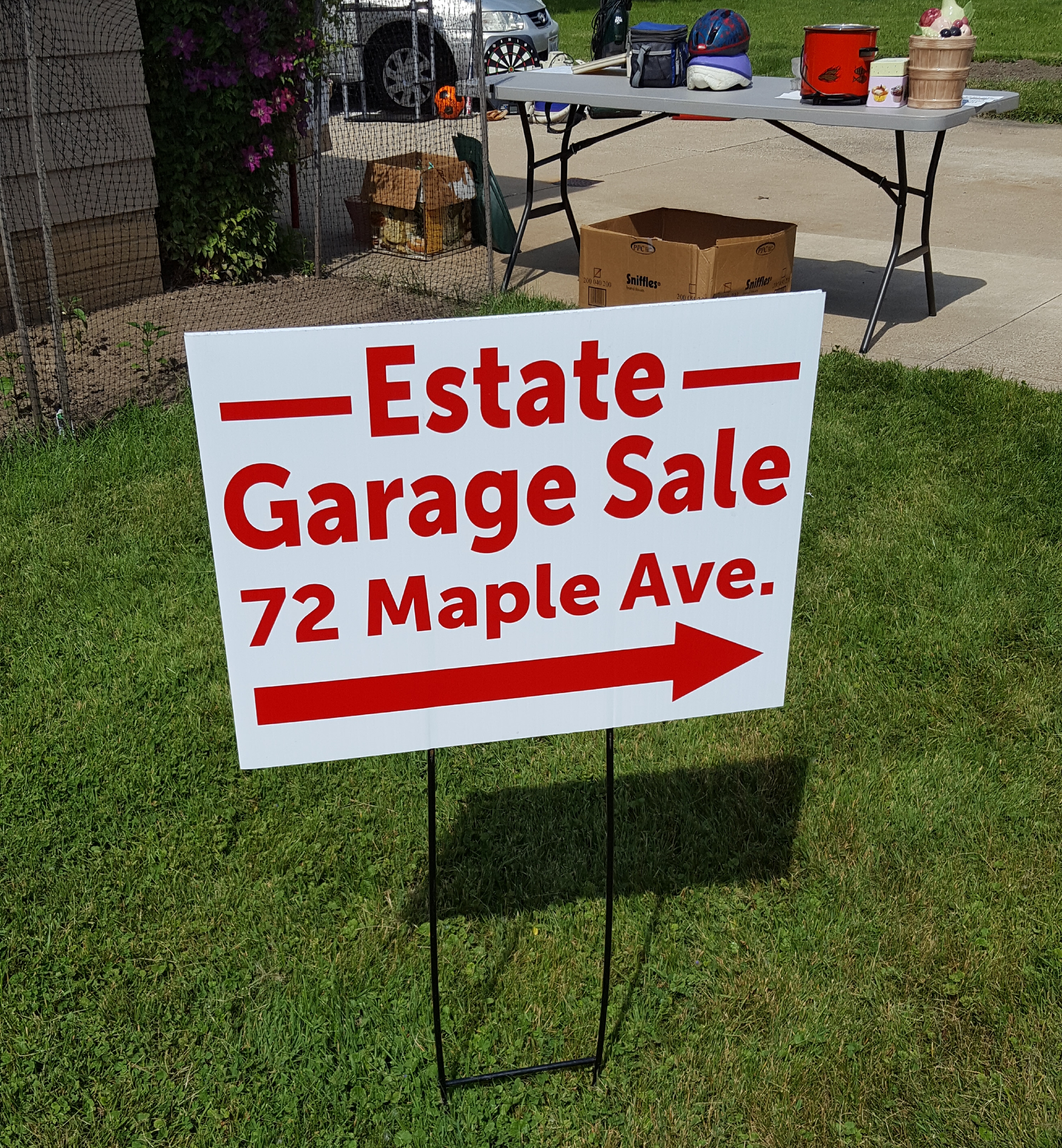 coroplast yard sign