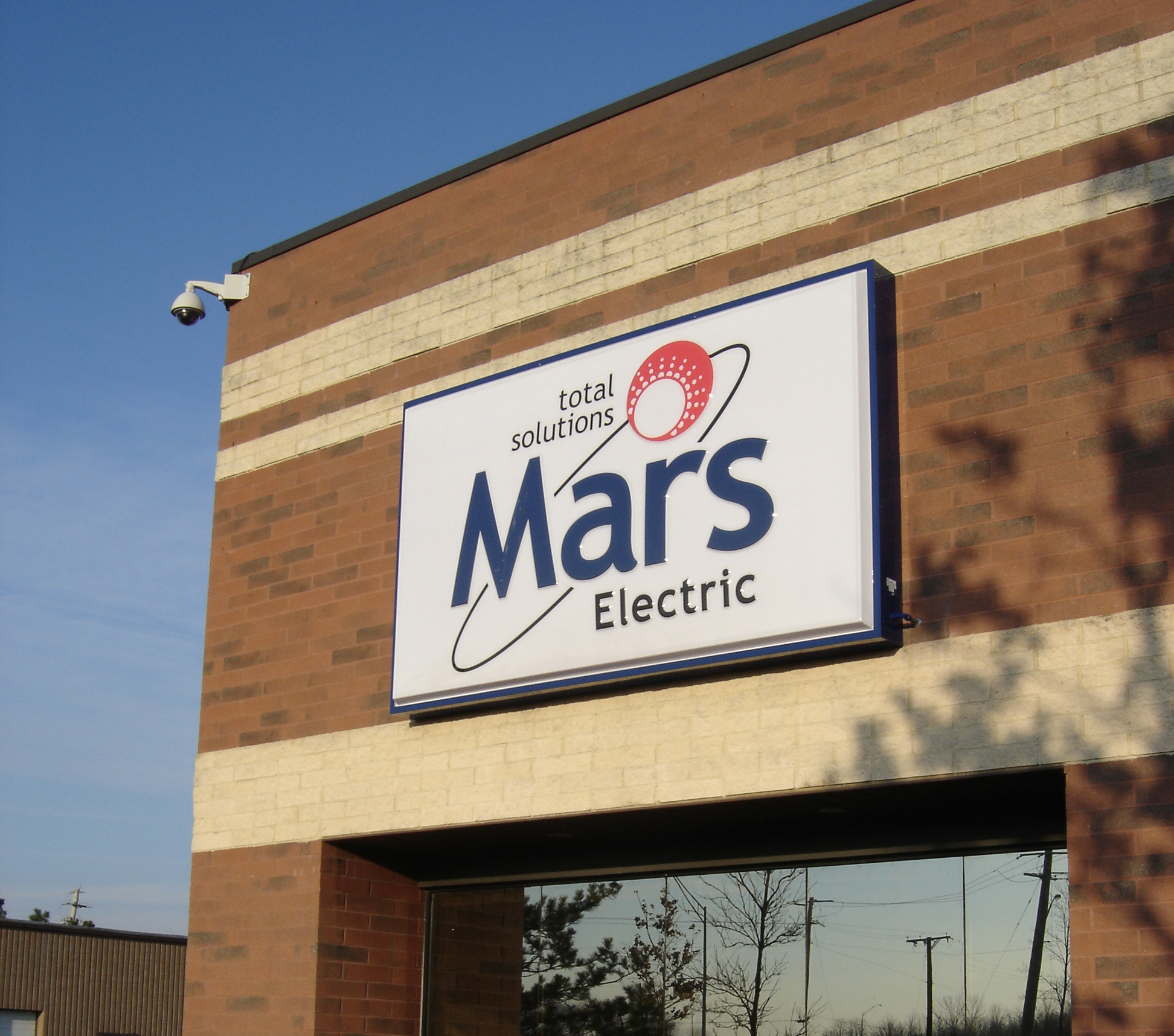 Mars illuminated sign
