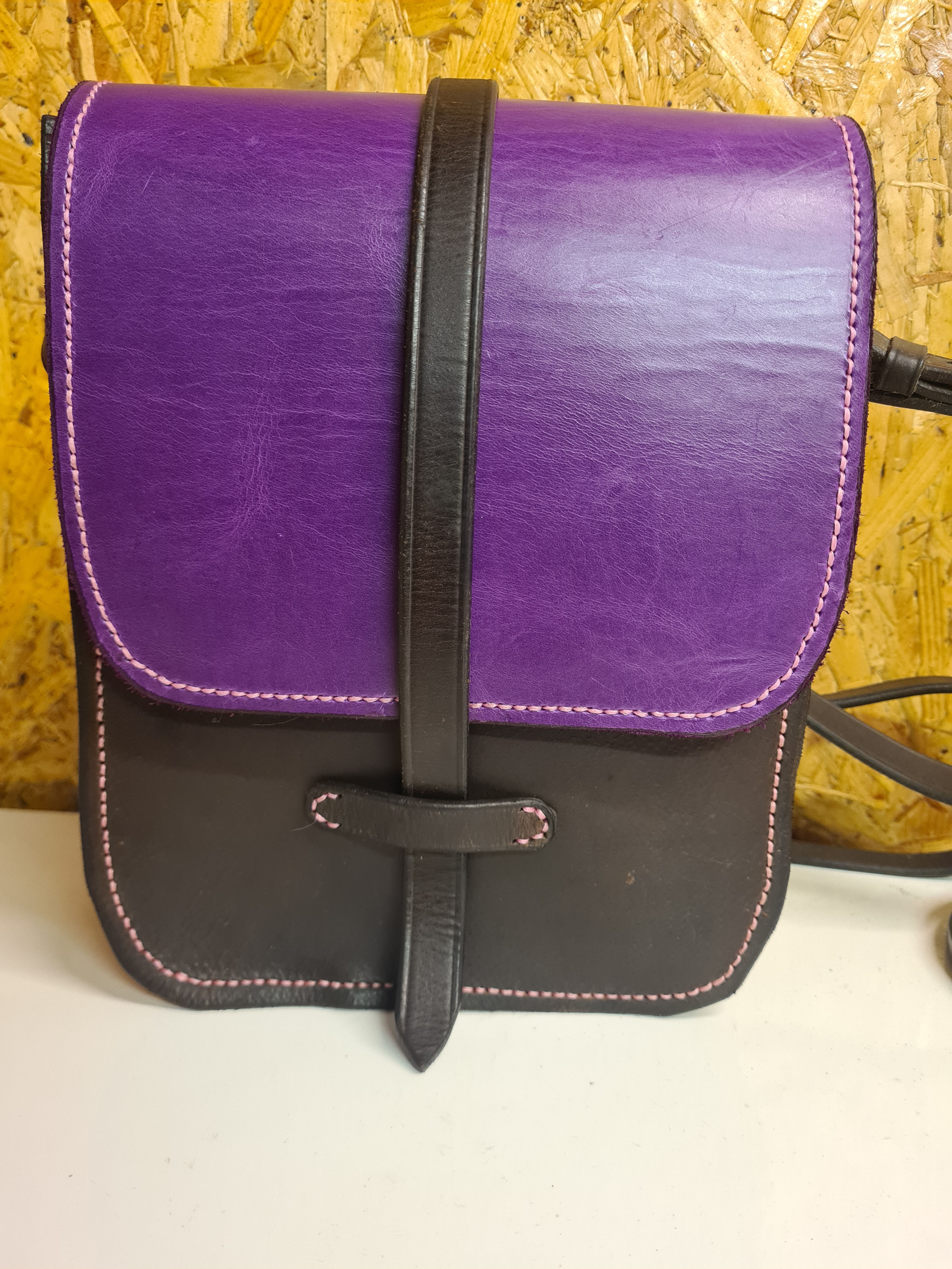 Medium Messenger Bag - Purple