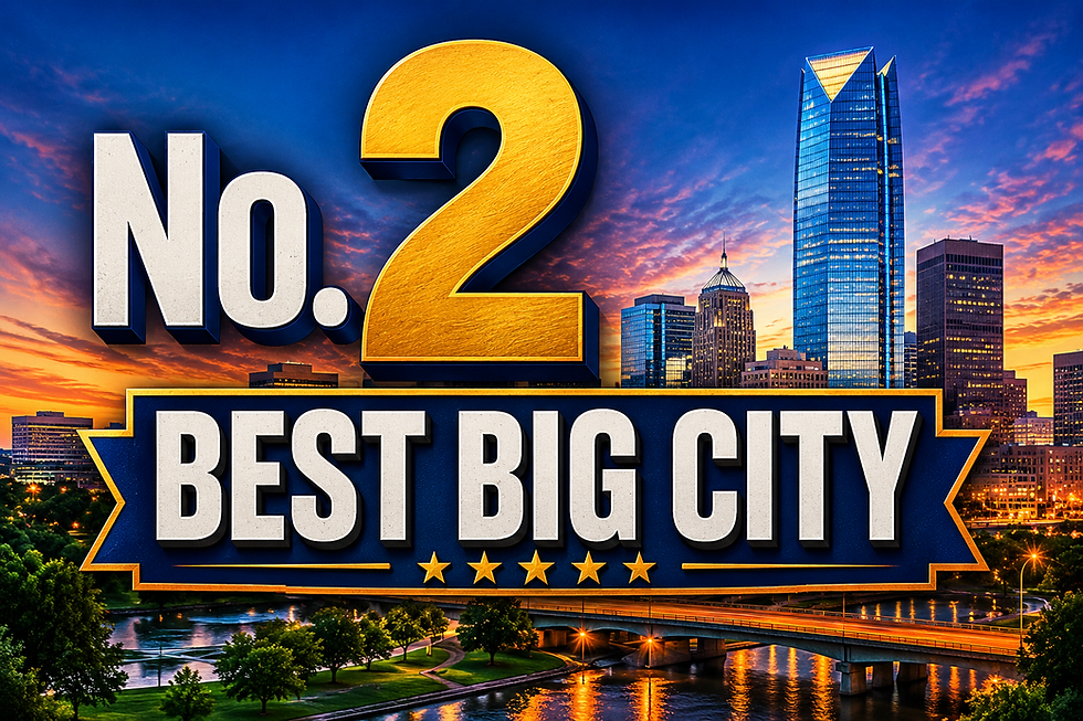 Oklahoma City Ranked No. 2 Best Big City To Live