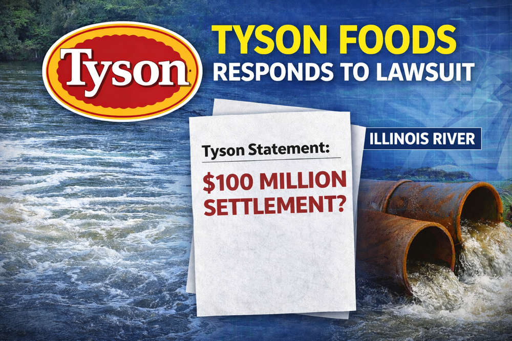 Tyson Foods Responds to Oklahoma Illinois River Lawsuit