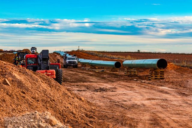 Permian Basin pipeline construction
