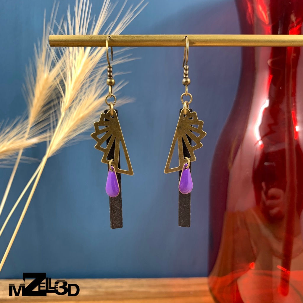 Pendantes Snail Violet