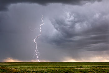 stormy skies with lightening