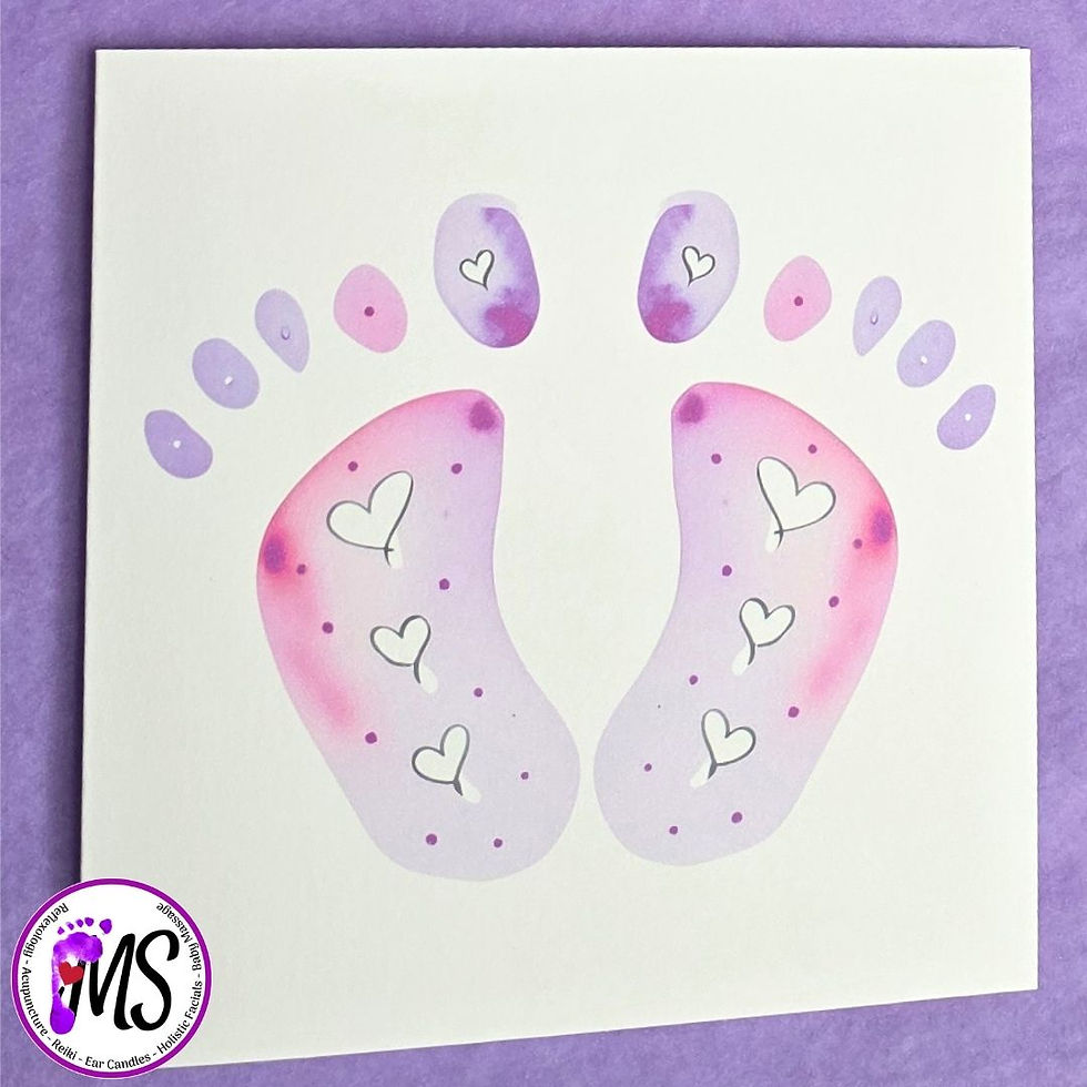 Thumbnail: Two Reflexology Feet Greeting Cards