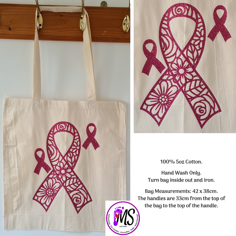 Thumbnail: Tote Bags (Off-White) Breast Cancer Awareness