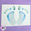 Thumbnail: Feet with Hearts Greeting Cards/Postcards (Pastels)