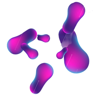 Efecto liquido color morado y rosa