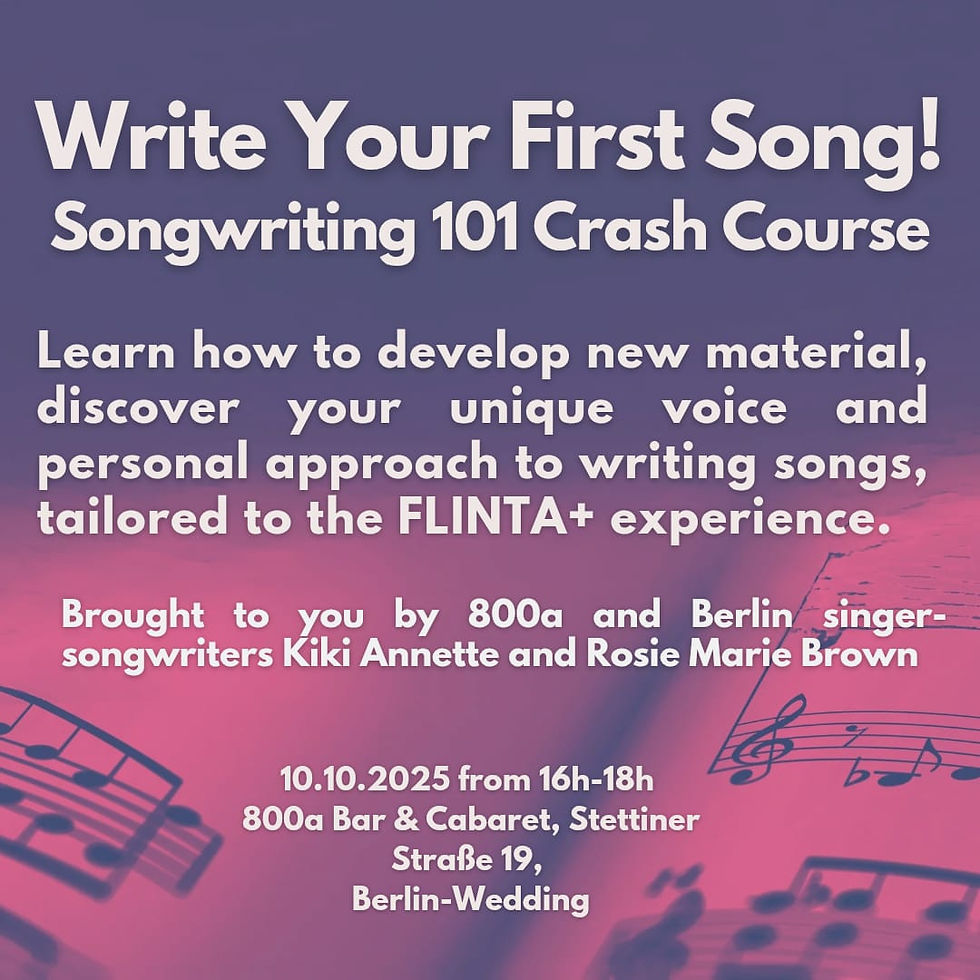 Write Your First Song! Songwriting 101 Crash Course
