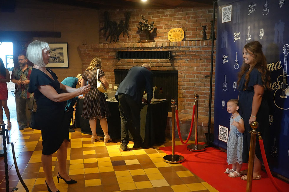 red carpet pre-show reception for Emma & James music showcase at ASU Kerr