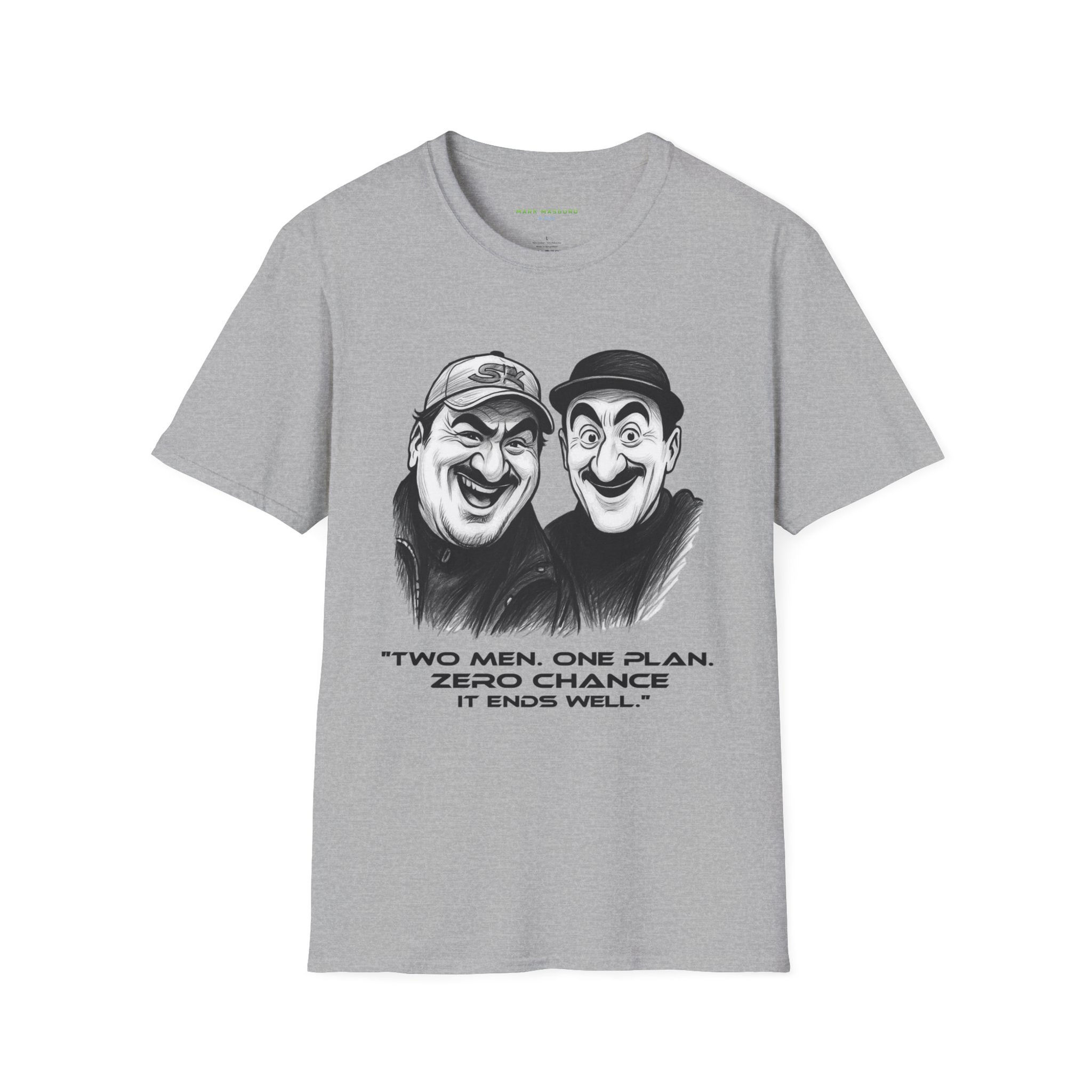 Heartfelt Unisex Tee featuring two smiling faces.