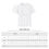 Thumbnail: White Heartfelt Unisex Tee size chart