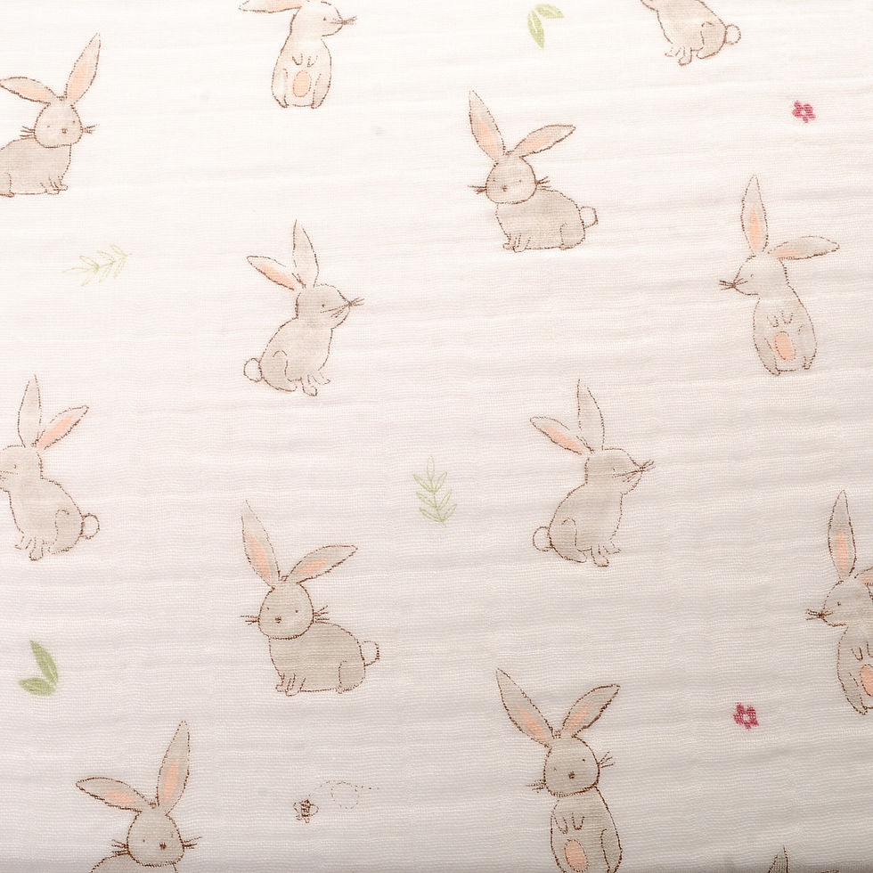 Thumbnail: Bunnies Swaddle 120x120cm