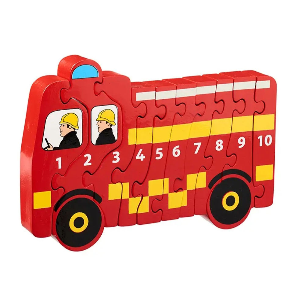 Chunky Wooden 10 Piece Numbered Puzzles