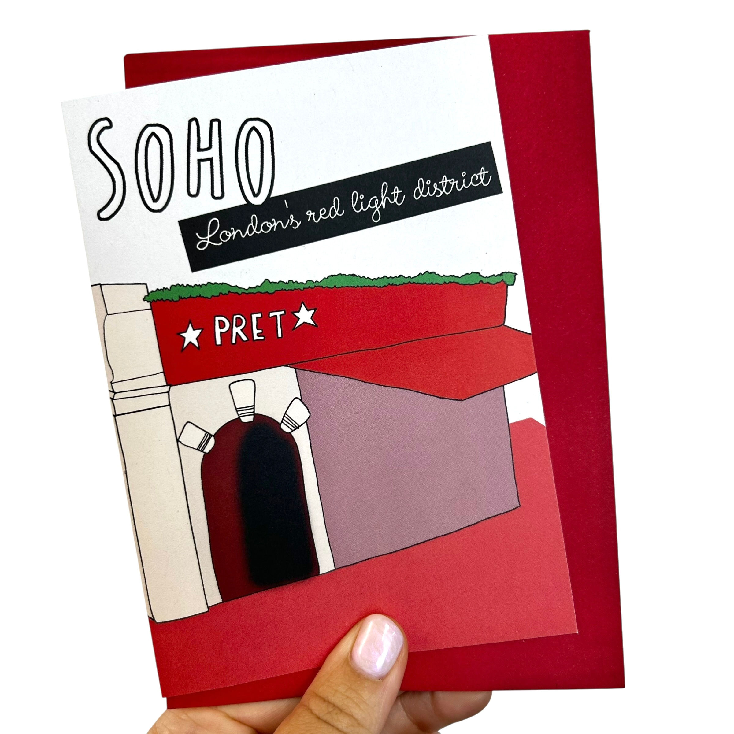 Soho London Greeting Card