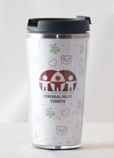 Küçük resim: TSÇV - Cerebral Palsy Türkiye - Kedi - Çelik Termos Mug