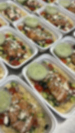 Greek Chicken Orzo Bowl