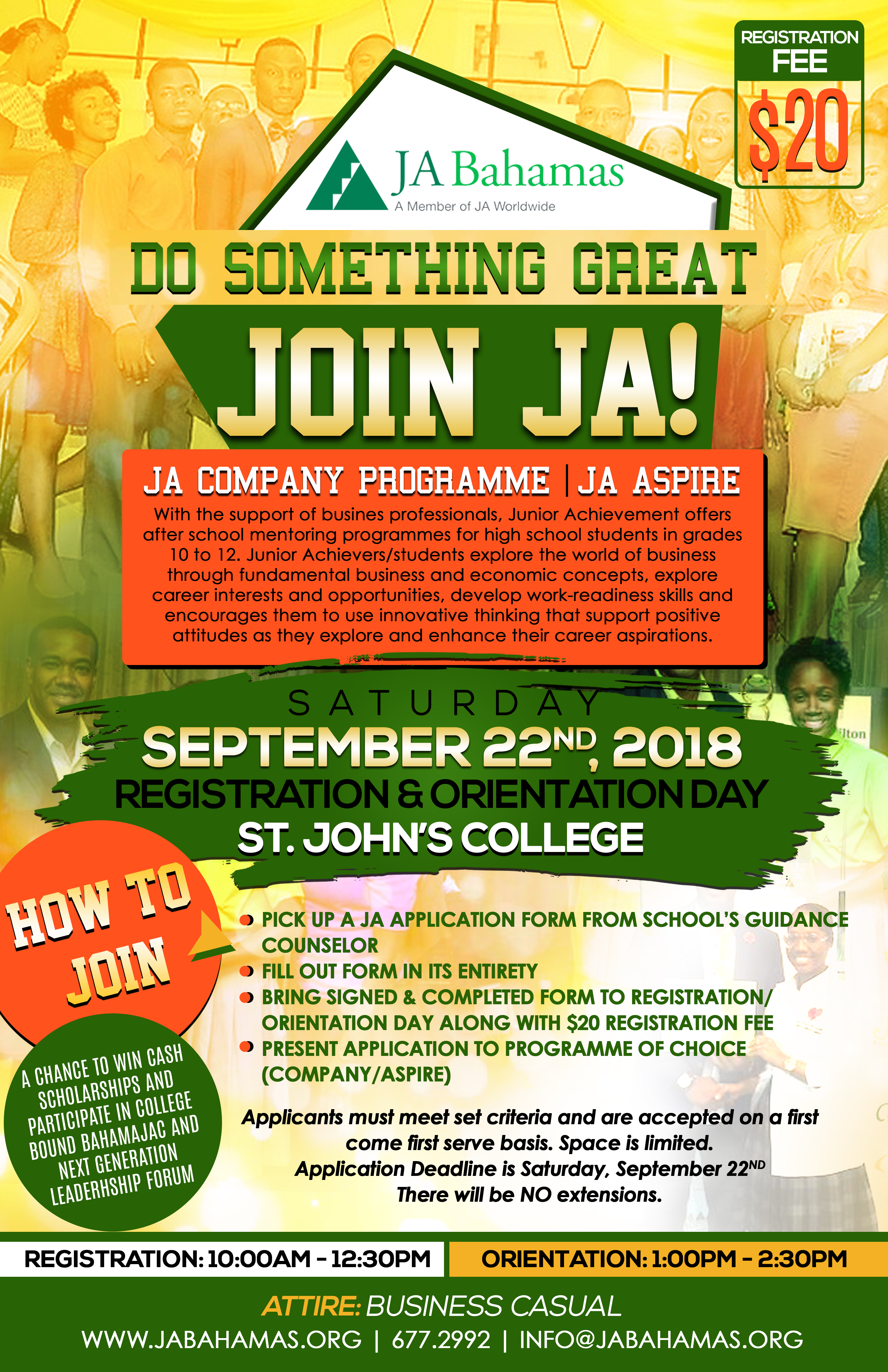scholarships college readiness junior achievement bahamas