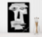 Thumbnail: 101 abstract face white solitary