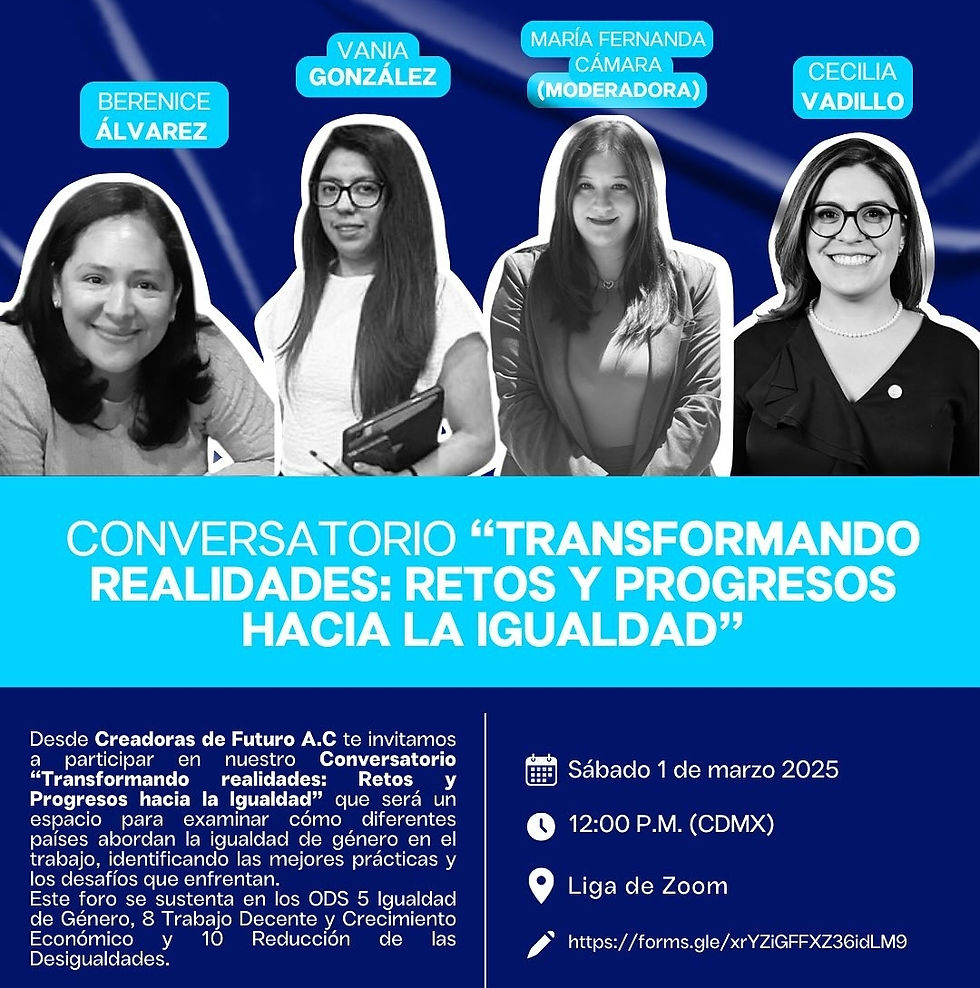 Conversatorio: Transformando realidades: Retos y progresos hacia la igualdad