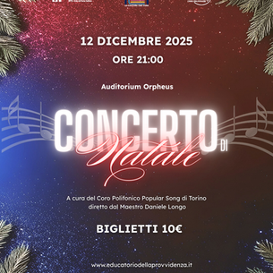 Concerto di Natale Solidale a cura del Coro Polifonico Popular Song di Torino