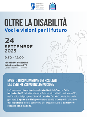 “Oltre la disabilità. Voci e visioni per il futuro” | 24 settembre 2025