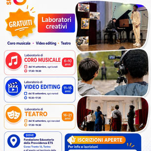 Al via i laboratori gratuiti di Super8 2026: iscrizioni aperte per teatro, coro e video editing