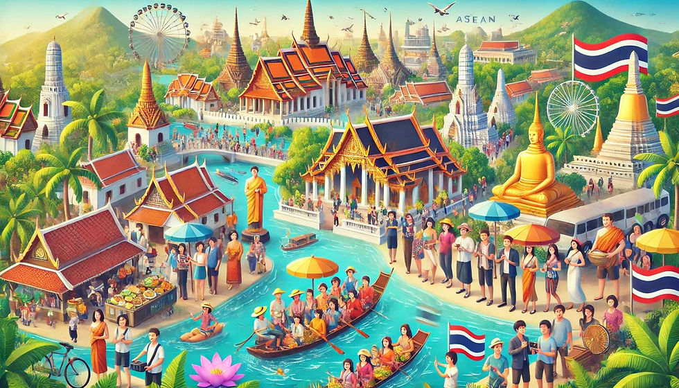 Tourism Boom: ASEAN travelers exploring Thailand's vibrant destinations